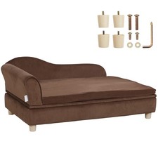 Uimoso Pet Sofa Dog Couch for Large-Sized Dogs Dog Cat Sofa Bed 110 lbs Brown