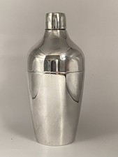 Vintage c1920s Art Deco Rare Design Shape Heavy Silver Plated Cocktail Shaker