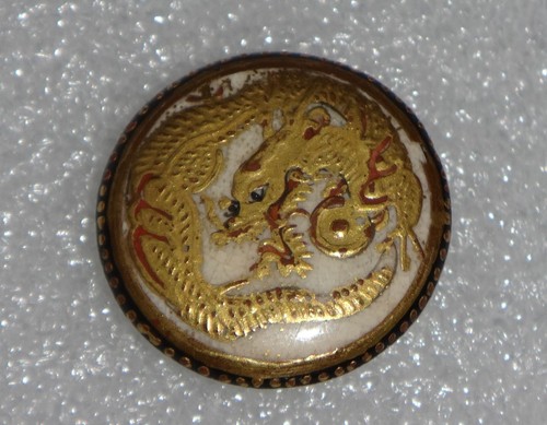 Antique satsuma golden dragon - satsuma,