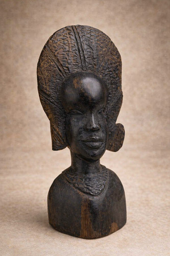 Vintage african tribal wooden - vintage,