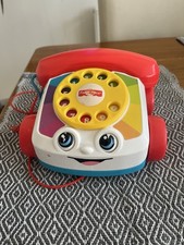 Fisher Price Pull Along Vintage Style Phone Wobbly Eyes Retro style Toy