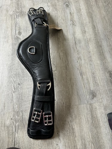 60cm black leather - black,