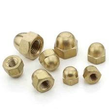 M3-M20 SOLID BRASS HEX DOME