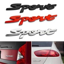 Handwriting Conjoined Letter SPORT Chrome Badge Decal Car Metal Emblem Sticker