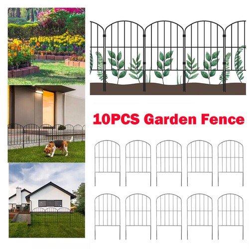 10x metal garden fence heavy - metal,
