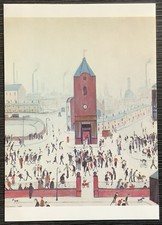 Town Centre L S Lowry 1966 Manchester Medici Postcard
