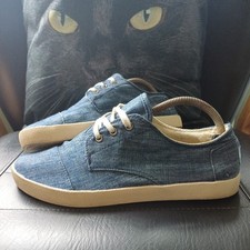 Tom's Shoes Uk 8 Blue Denim