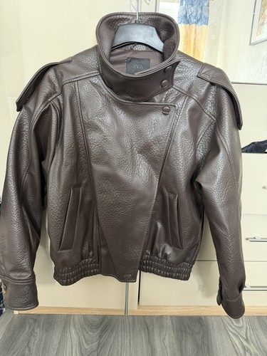 Zara leather biker jacket - zara,