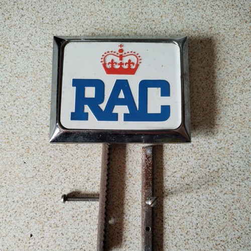 Vintage rac car grill - vintage, badge