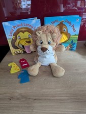 Loud Proud Lenny Lion Dippy Dizzy Donald Duck Hand Puppet Books-Aldi Hand Puppet