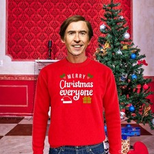 Christmas Jumper L Red Merry