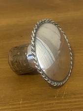 Sterling 925 Silver Mounted Wine Bottle Stopper 36g