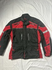 Frank Thomas Motorcycle Jacket – Black/Red – Armoured, Waterproof – Size L