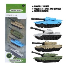 ﹣4pcs Alloy Tank Model