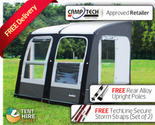 Camptech Starline 260 Inflatable Air Caravan Blow Up Porch Awning New Grey 2025