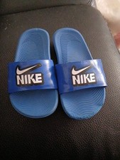 Blue Nike Sliders Children's