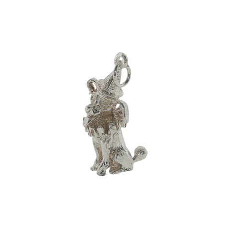 Vintage sterling silver dog - sterling,