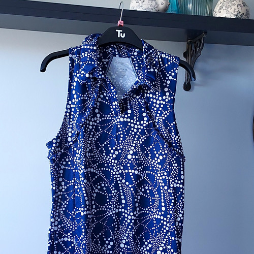Women blue white stretchy - blue/white,