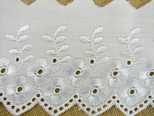 White broderie anglaise - anglaise, lace