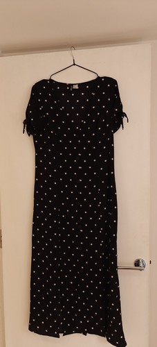Divided button front - , polka