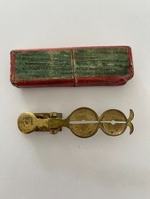 Antique Sovereign Scales Rocker Balance Sovereign Warranted Victorian Half Full