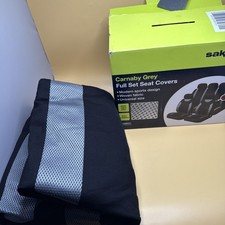 Sakura Car Seat and Headrest Covers Carnaby Grey SS5398 - Full Set Universal