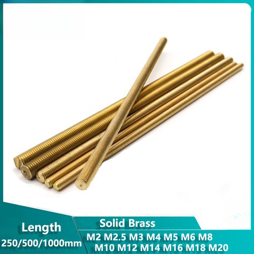 Brass threaded bar rod - brass,