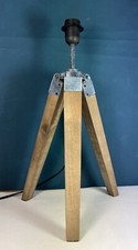 Industrial Metal & Wood Tripod