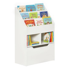 HOMCOM Kids Bookcase, Toy Box