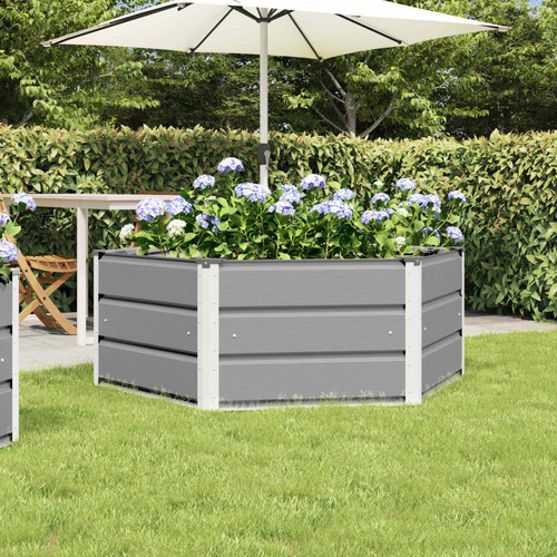 Planter hexagonal steel - planter,