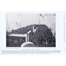 The Company of HMS BLAKE - Antique Print 1896