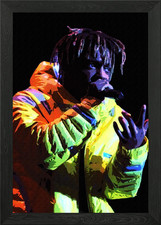 Juice Wrld Digital Art Framed