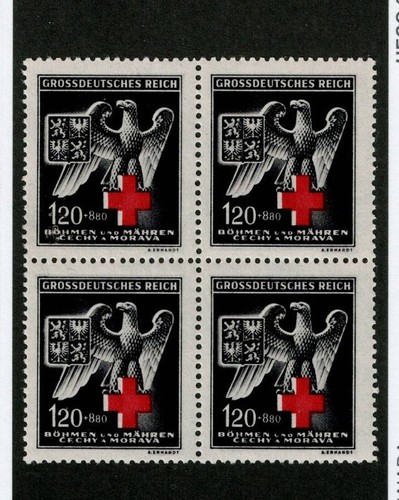 Mnh stamp block b21 red - mnh,