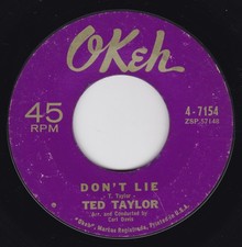 Soul / R&B--Ted Taylor ‎– Don't Lie / Pretending Love - HEAR !!