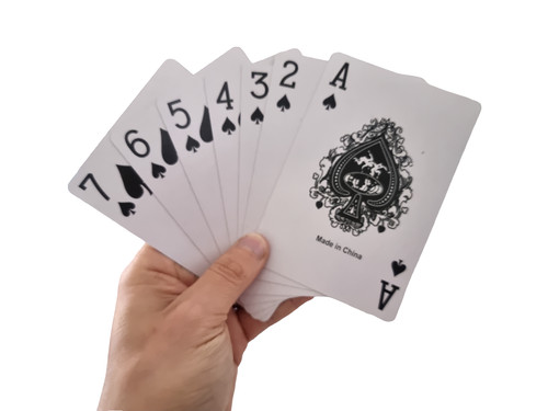 Large playing cards jumbo game - playing,