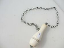 Vintage Ceramic Cistern Handle Pull Light Switch Bathroom Antique French Chrome