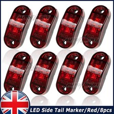 8x Red 12V 24V LED Side Tail