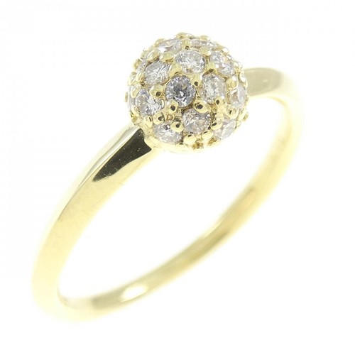 Authentic k18yg pave diamond - k18yg,