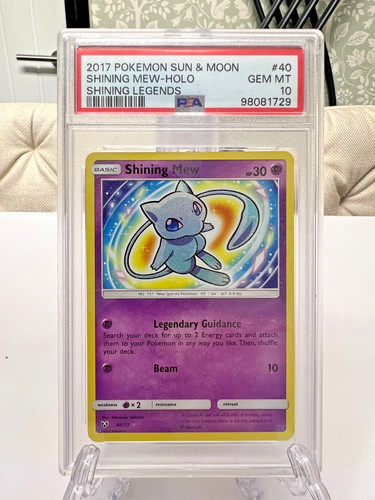 Pokemon shining mew holo 2017 - pokemon,