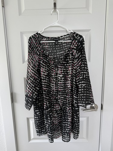 Lane bryant semi sheer - lane, printed