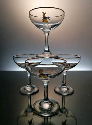 Vintage babycham glasses - babycham, x4