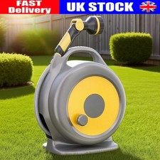 20M/66FT Retractable Garden Hose Reel Water Hose Spray Nozzle Storage Rack