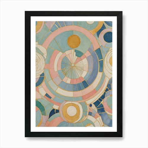 Pastel abstract art print - pastel,