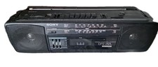 Sony CFS-212L Black Wired AM/FM Radio Stereo Cassette-Corder Tape Player Boombox