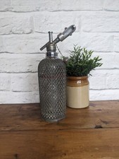 Vintage Sparklets Art Deco Wire Mesh Soda Syphon With Bulb Holder - Cocktail Bar