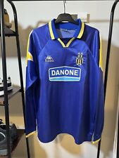 Original Juventus 94/95 Away Football Shirt Long Sleeve #10 (Baggio) VGC Kappa L