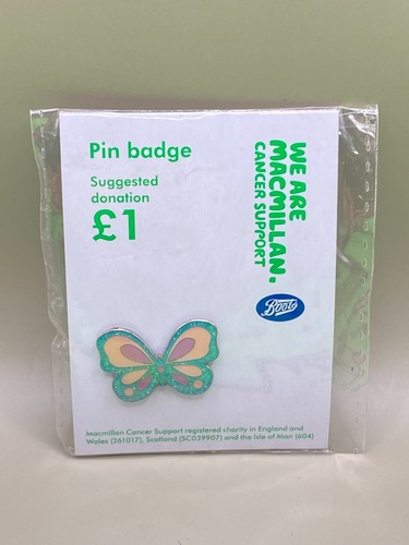 Butterfly charity enamel pin - enamel,