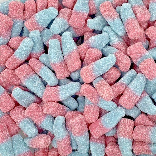 Fizzy bubblegum bottles - fizzy, retro