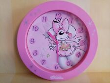 Diddlina Pink Round Wall Clock?THOMAS GOLETZ Diddl Depesche Collectable, RARE