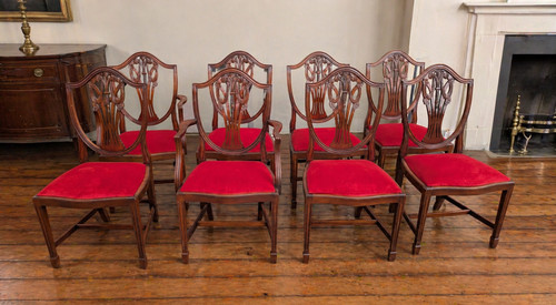 Set mahogany wheatsheaf - set, 8